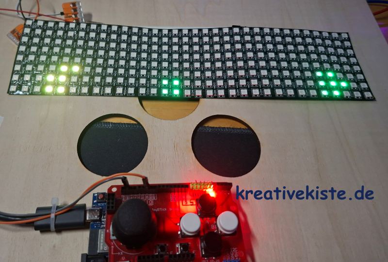 1 Arduino Dino Run auf einer 8x32 LED Matrix Der Browser Klassiker im Breitbildformat