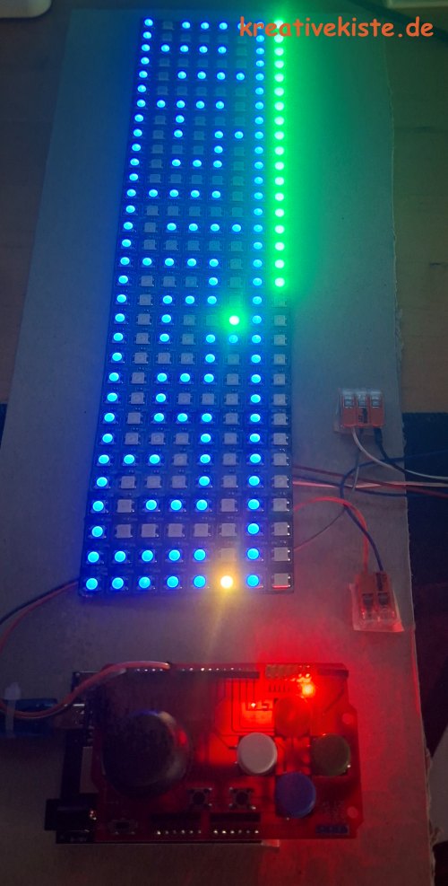 Arduino Labyrinth Runner Der ultimative Irrgarten auf 8x32 Pixeln 3