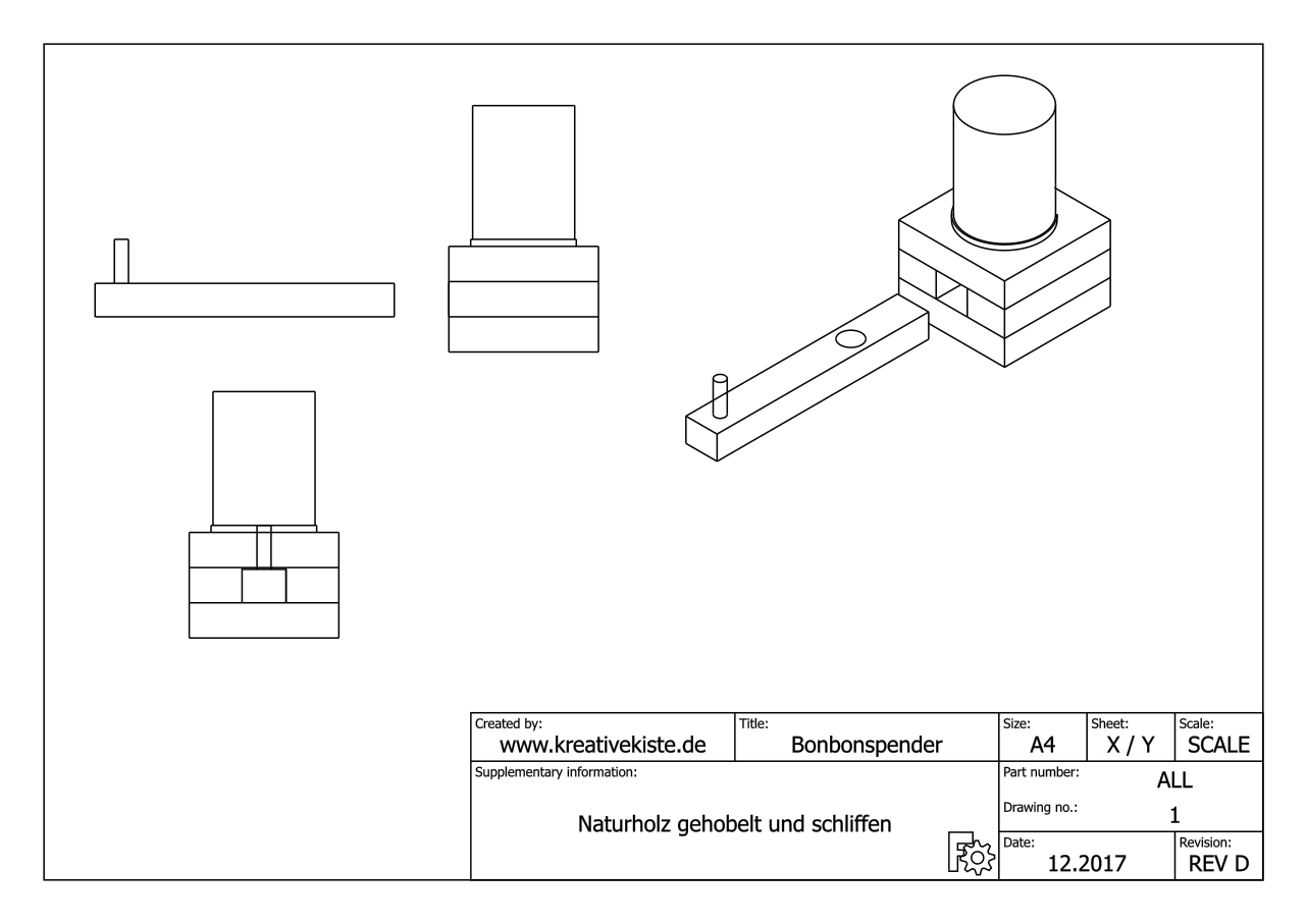 holz bonbonspender bauplan