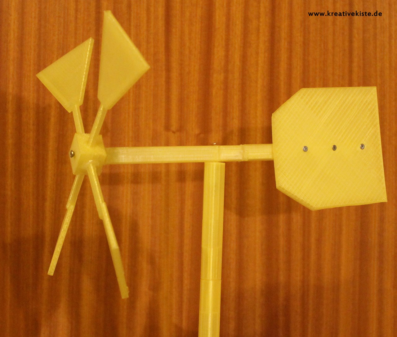 einfaches windrad mit dem 3D drucker bauen