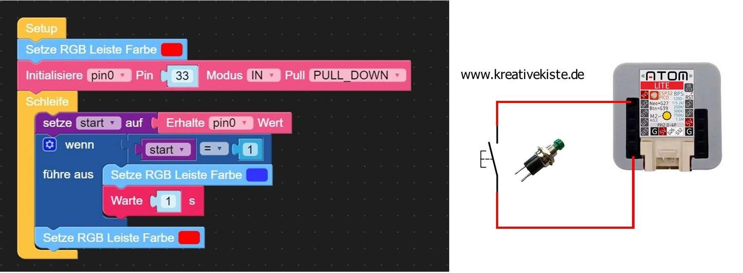 M5stack digitale GPIO (PIN) Eingänge mit "einfacher IO" Funktion