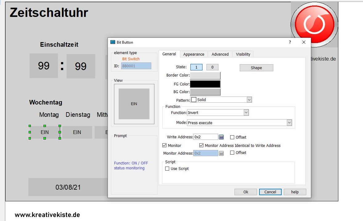 Program the ACE Automation weekly time switch with a real time clock 4