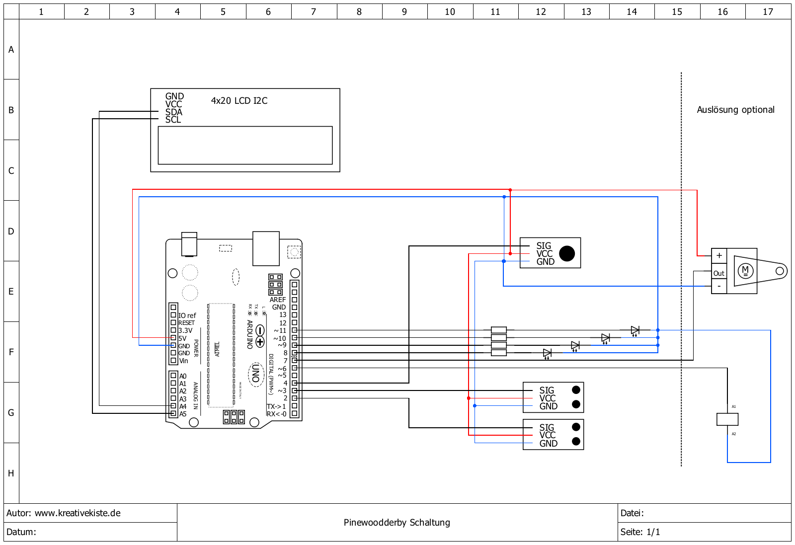Arduino Formel 1, Zeitmessung für eine Rennstrecke image.