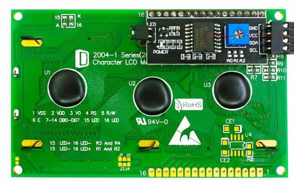 LCD Display mit Ardublock und liquid crystal i2c Bibliothek