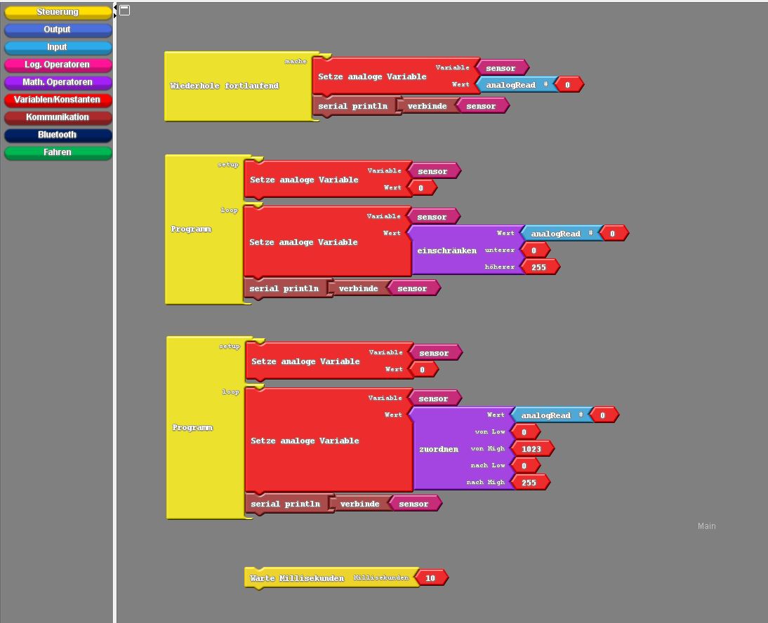 3 analoge inputs 2 adern programm