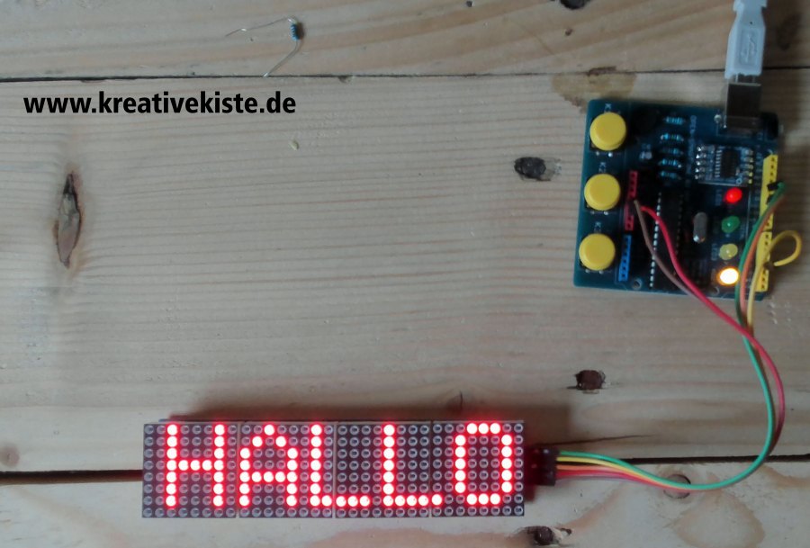 arduino led matrix 8x32 ardublock md parola