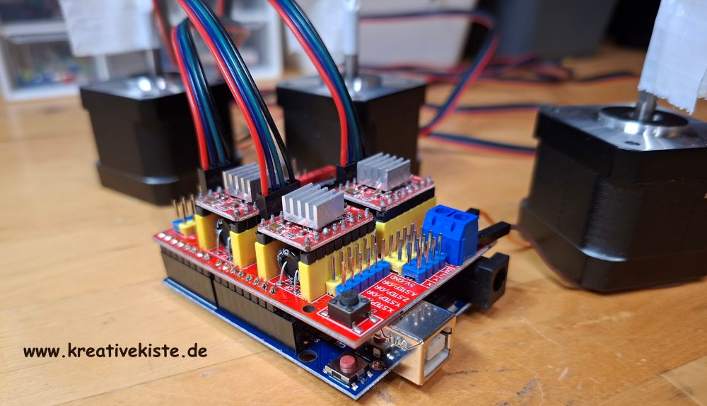 Arduino CNC Stepper Shield mit Ardublock programmieren 1