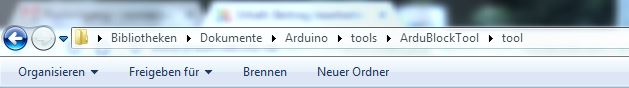 ardublock arduino ordner installation