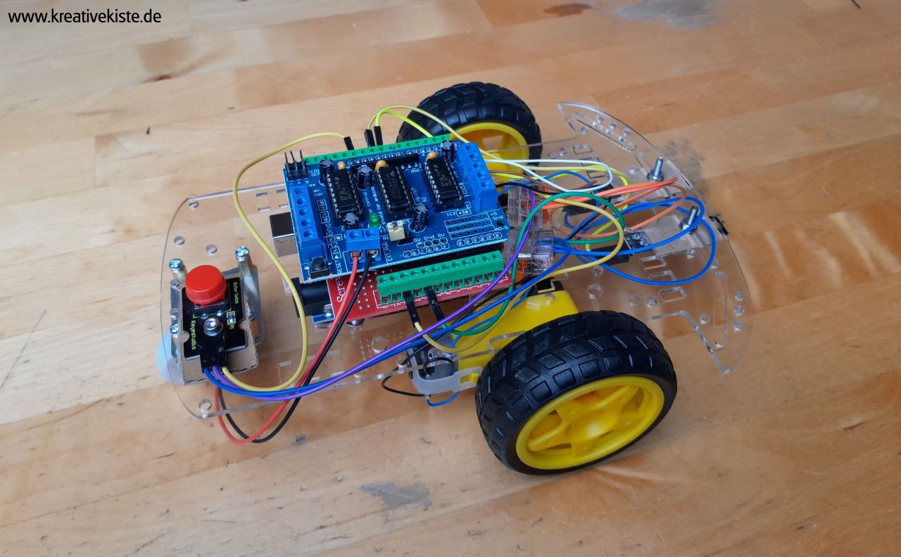 L293D Motortreiber Shield für Arduino hw 130 mit Ardublock programmieren 5