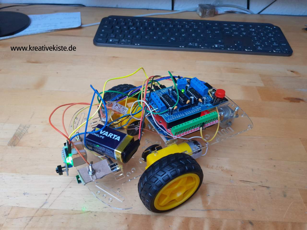 2WD Roboter Smart Car Arduino mit Hinderniserkennung 1