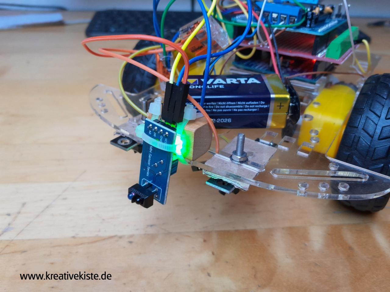 2WD Roboter Smart Car Arduino mit Hinderniserkennung 2