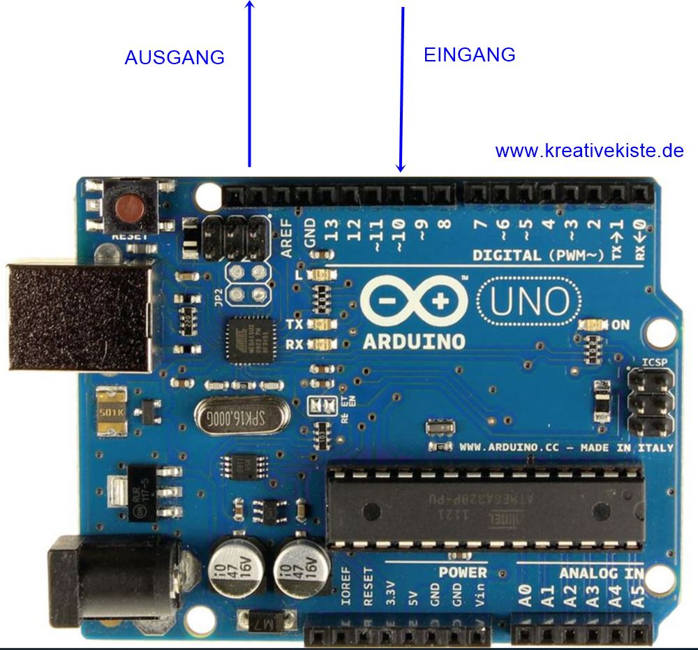 Arduino Grundkurs 4, Taster und Schalter, als Eingänge verwenden