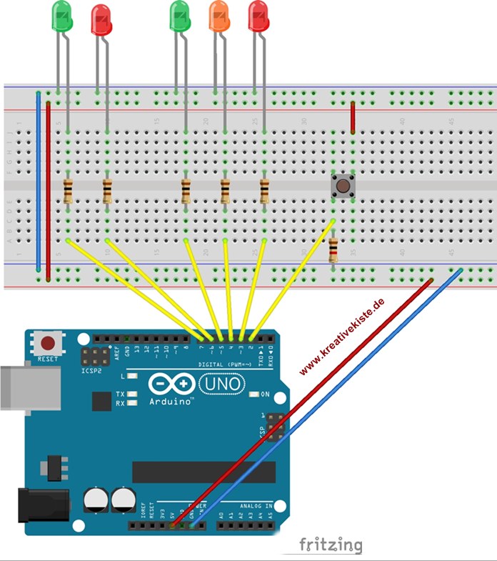 Arduino-Fussgaenger-Ampel-projekt