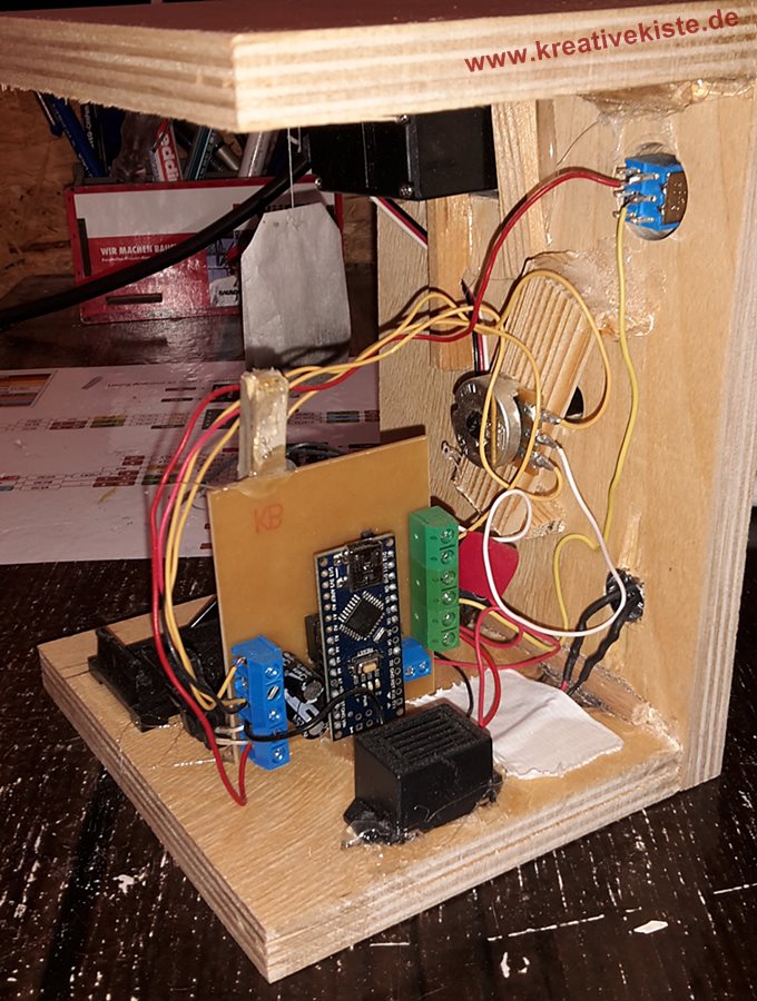 bastelprojekt holz arduino tee erinnerung wecker