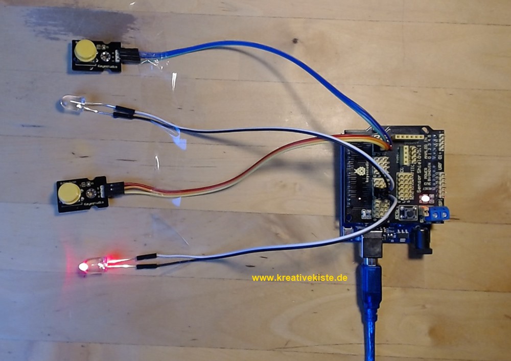 Arduino Anfänger Projekt 2 Taster Spiel