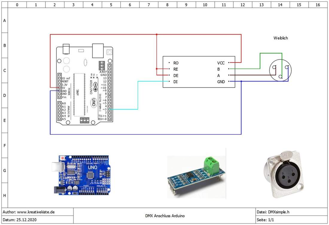 arduino dmx controler tutorial