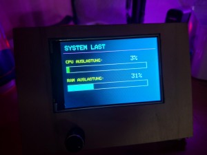 PC Hardware Monitor mit Uhrzeit und Temperatur über Arduino und 4" TFT