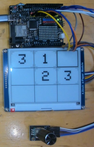 Mini Sudoku auf dem E Ink Display Kniffliges Hardware Rätsel mit dem Arduino Uno R4 1