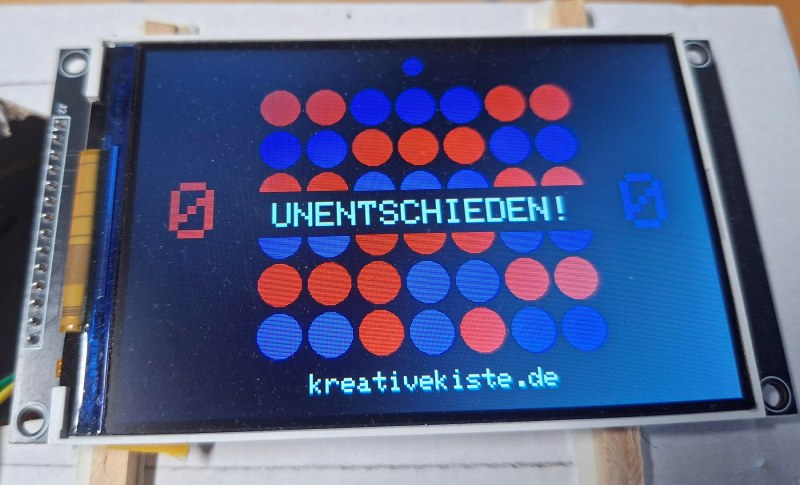 4 4 Gewinnt auf Arduino UNO Retro Gaming auf einem 4 TFT