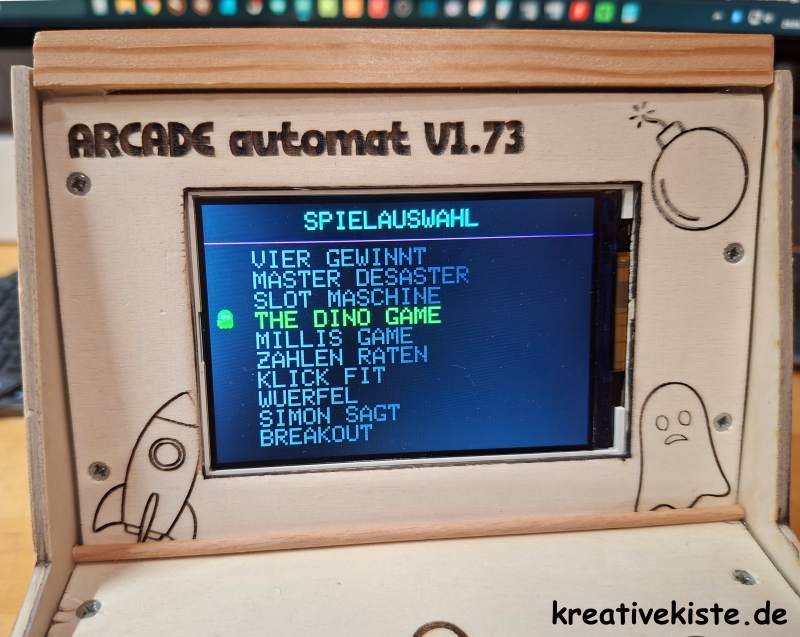 3 Arduino Old school Arcade Game Box