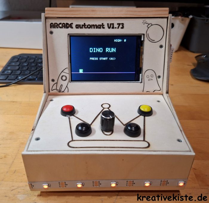 5 Arduino Old school Arcade Game Box