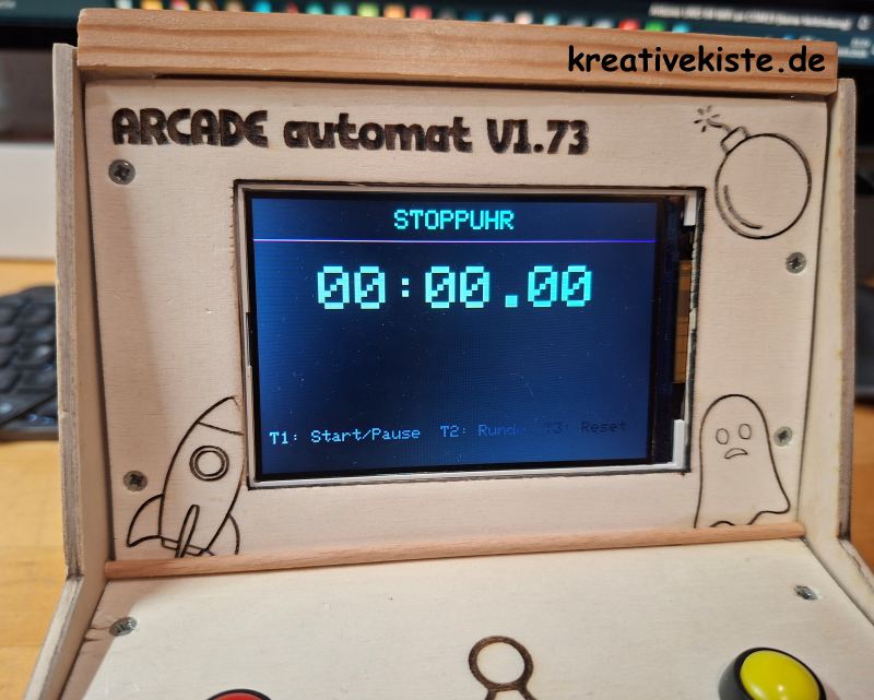 7 Arduino Old school Arcade Game Box