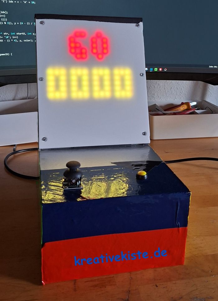 Arduino Retro Arcade Aktion im Kleinformat Die 16x16 NeoPixel Arcade Box 1