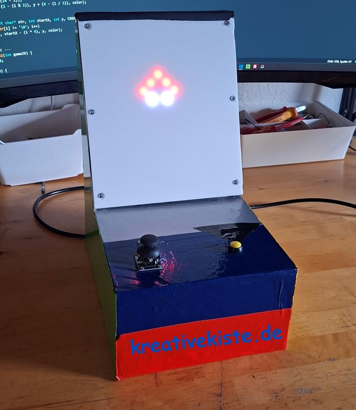 Arduino Retro Arcade Aktion im Kleinformat Die 16x16 NeoPixel Arcade Box 3