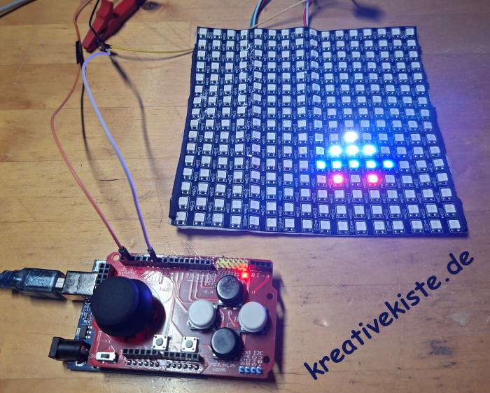 2 Retro Action pur Dein eigenes Space Invaders auf der 16x16 LED Matrix