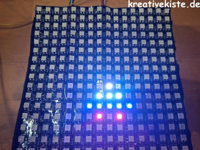 4 Retro Action pur Dein eigenes Space Invaders auf der 16x16 LED Matrix