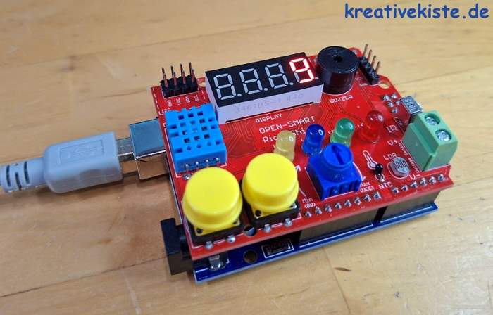 Arduino Open Smart Uno Open Smart Rich Shield für Arduino UNO, Code Beispiele und PIN Belegung
