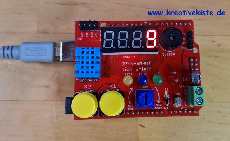 2 Open Smart Rich Shield für Arduino UNO Beginner Tutorial