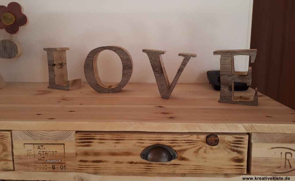 LOVE big letter woodworking