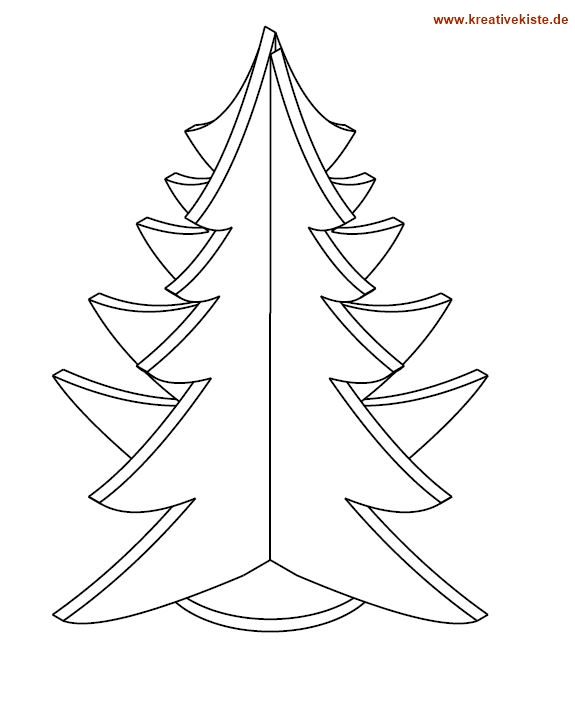 3D Laubsäge Weihnachtsbaum vorlage E