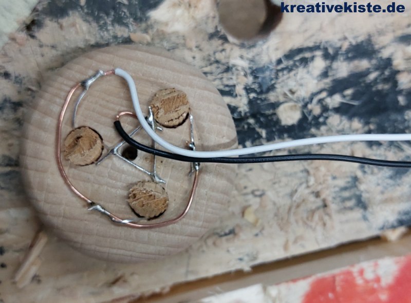 Bauanleitung LED Holz Schreibtischlampe mit Gelenkarm 8