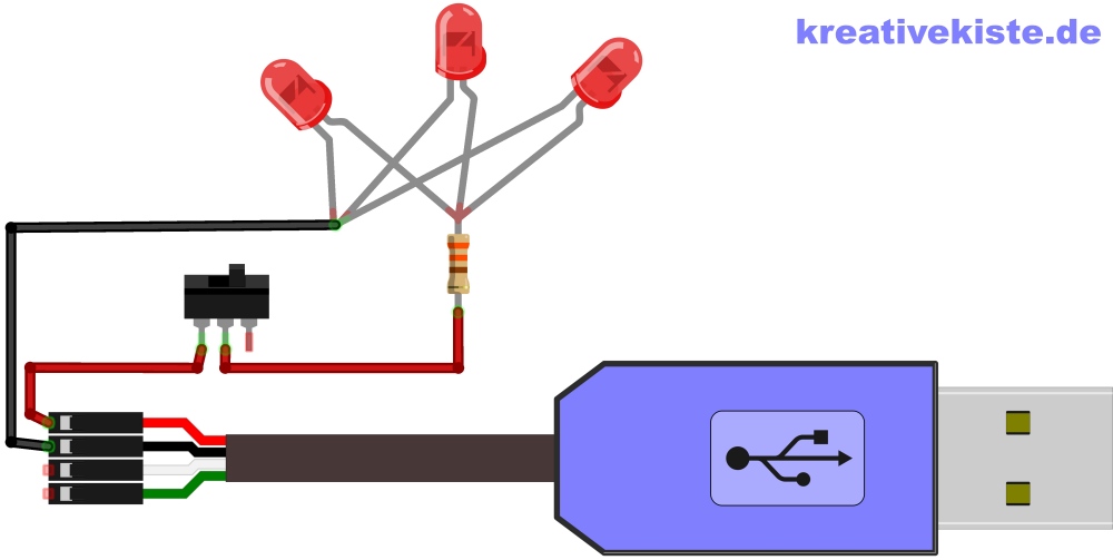 Bauanleitung LED Holz Schreibtischlampe mit Gelenkarm 9
