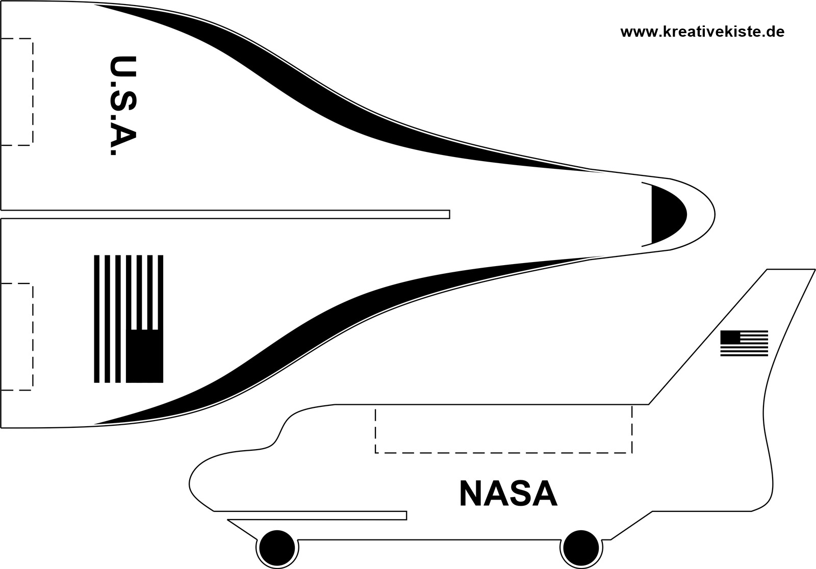 Laubsäge space shuttle vorlage
