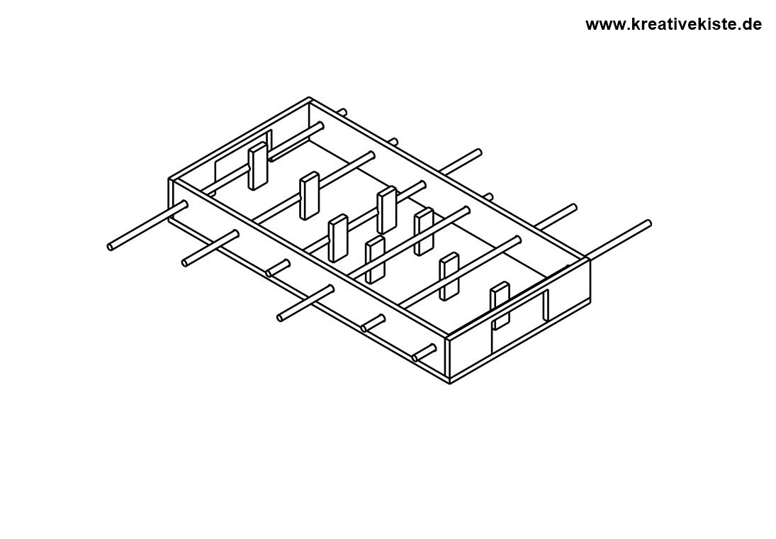 tischkicker selber bauen bauplan