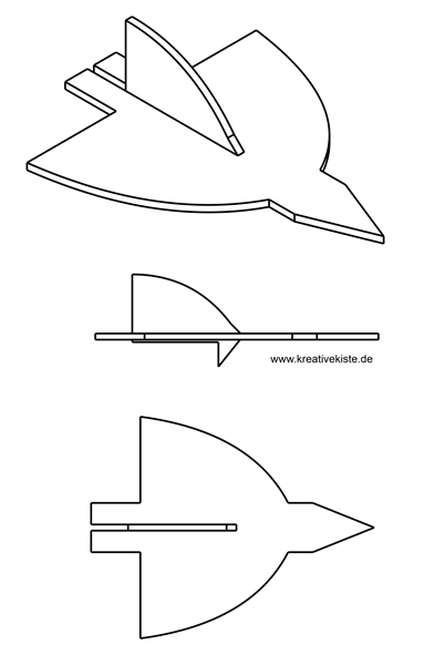 gummband Flugzeug selber bauen