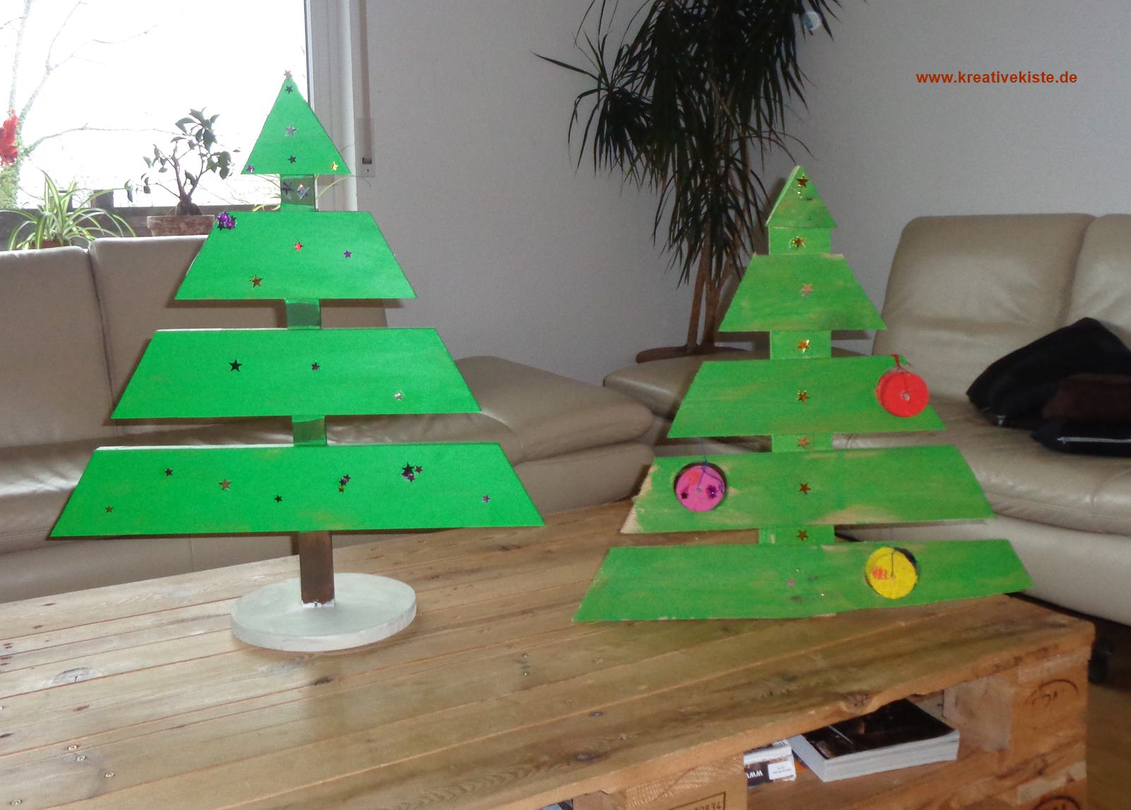 1 holz basteln Weihnachtsbaum bretter selber bauen