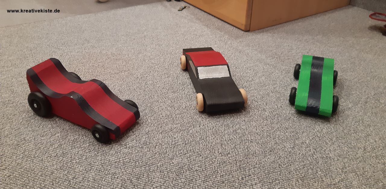 1 pinewood derby cars