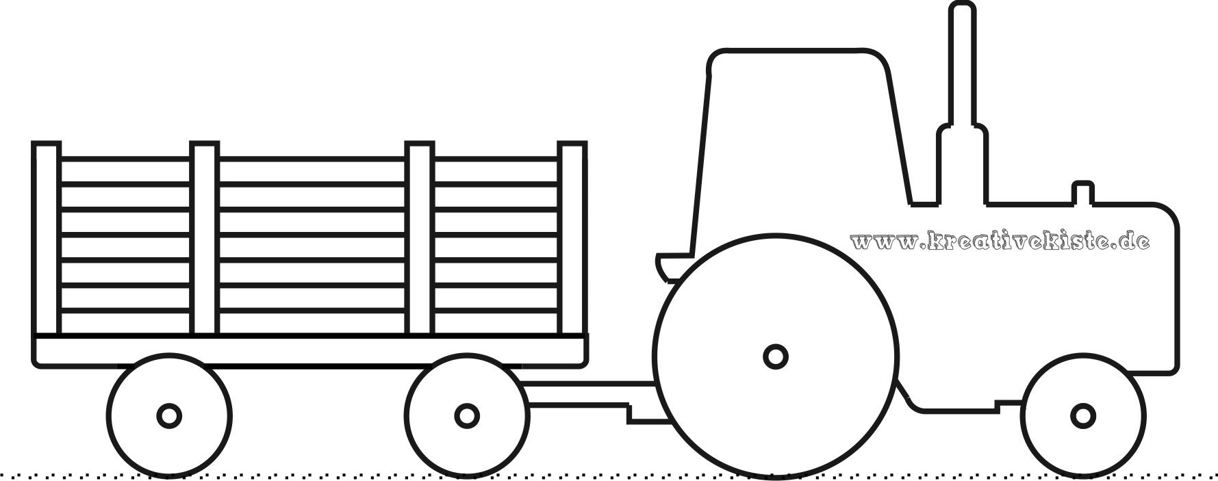 traktor anhaenger laubsaege vorlage holz