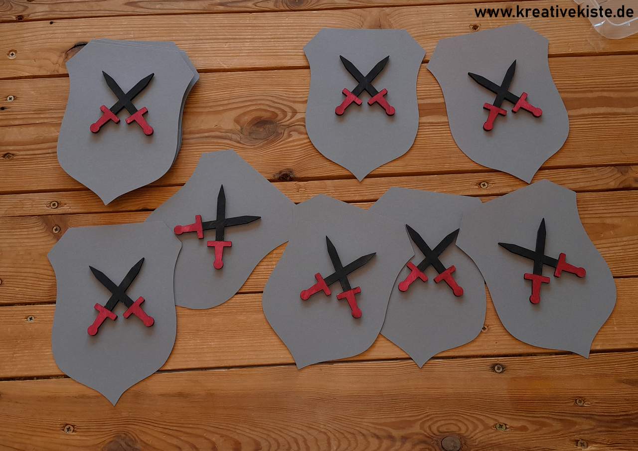 Einladung zum Ritter Geburtstag Bastelvorlage Rittergeburtstag 3