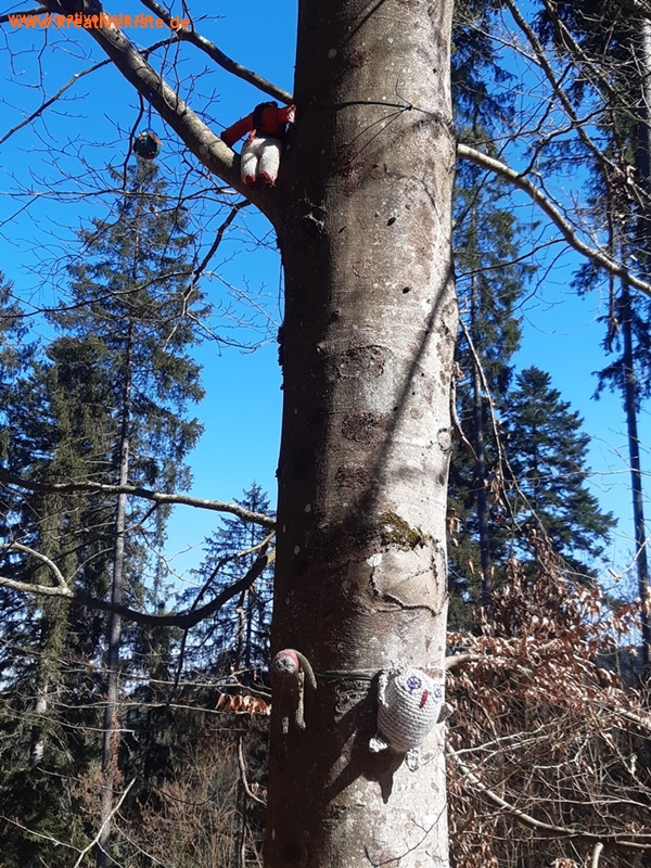 9 Pfalzgrafenweiler Häkel Tiere Waldweg Spaziergang Häkelpfad