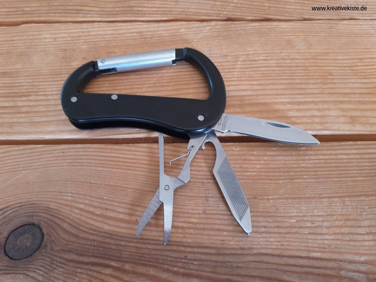 4 MFH MFH SET Messer Set mit LED Lampe Multitool Karabiner und Etui 45451A