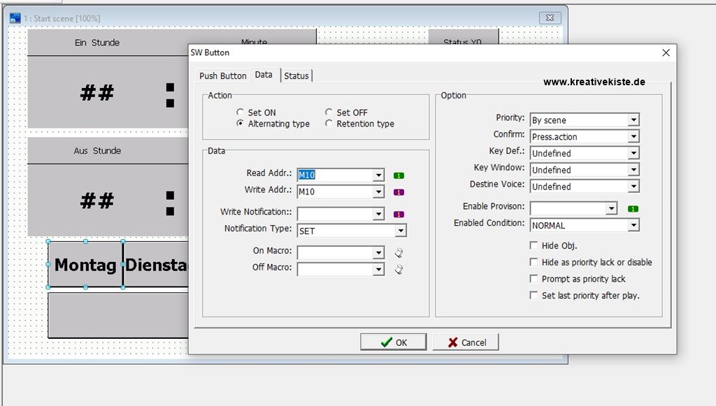 GX works 2 RTC Wochenschaltuhr mit LADDERFB und Coolmay SPSHMI programmieren 8