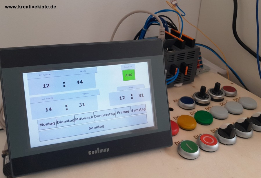 GX works 2 RTC Wochenschaltuhr mit LADDERFB und Coolmay SPSHMI programmieren 9