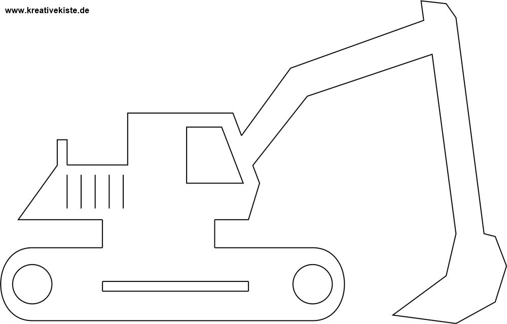 CDR SVG Vorlage Bagger