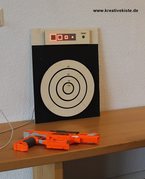 nerf dartascheibe Zielscheibe mit Arduino