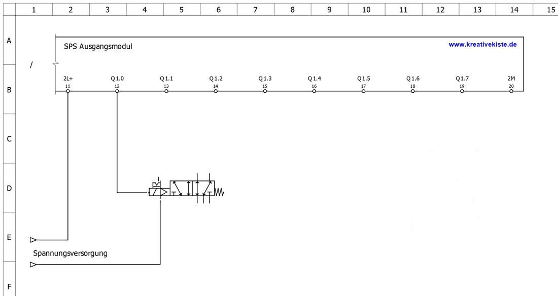 EMC 5/2-Wege Magnetventil, G 1/2, Impulsventil, 24 V DC (RV5242-15-24V=) - - Pneumatik - Hydraulik - Industriebedarf